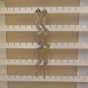 Sparkling Snake Earrings